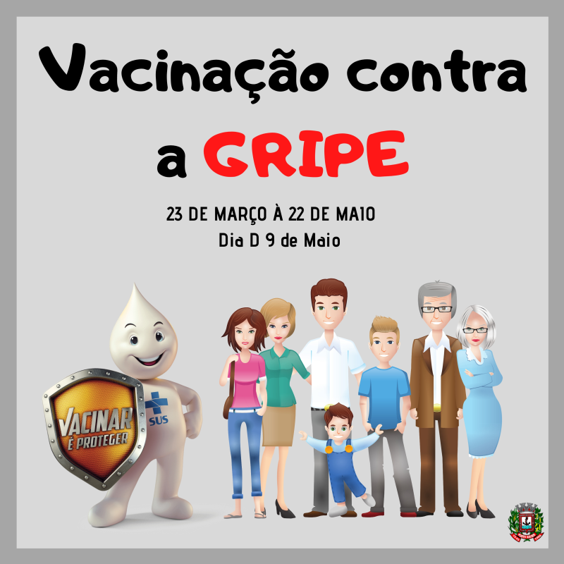 CAMPANHA NACIONAL DE VACINAÇÃO CONTRA A GRIPE COMEÇA DIA 23 DE MARÇO
